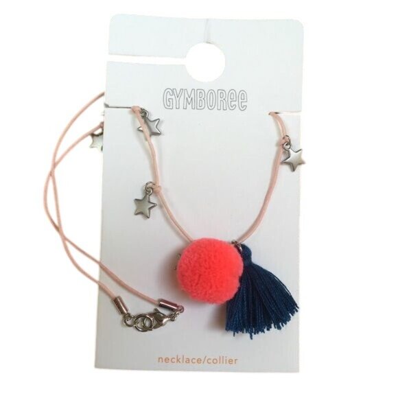 NWT Gymboree Girls Pink String Necklace - Picture 3 of 4